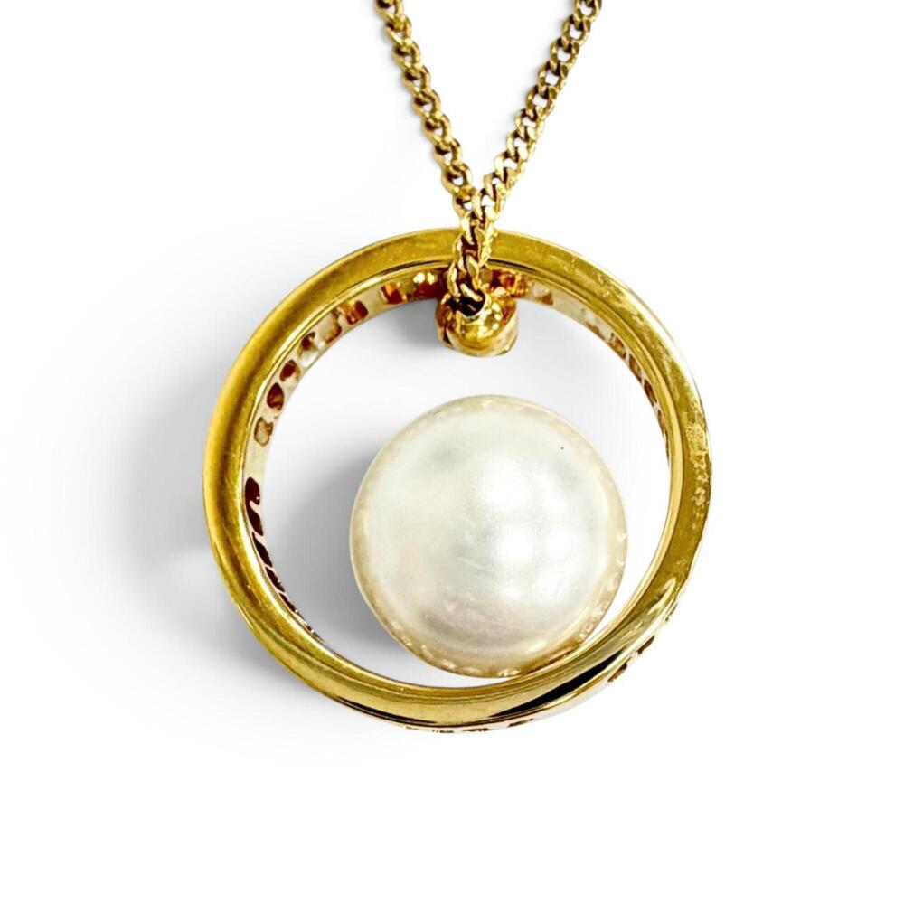 MIU MIU Gold Pearl Necklace
